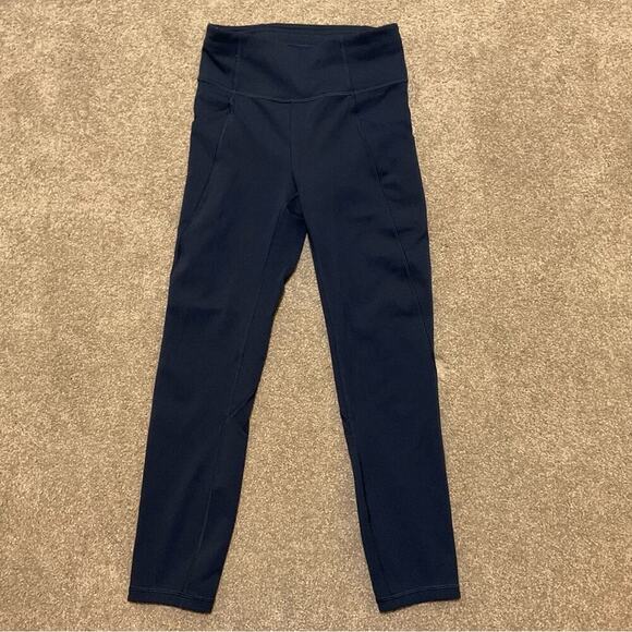 Lululemon Time To Sweat Crop *23” Black Size 4 - Picture 3 of 12